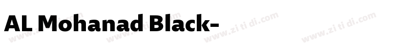 AL Mohanad Black字体转换